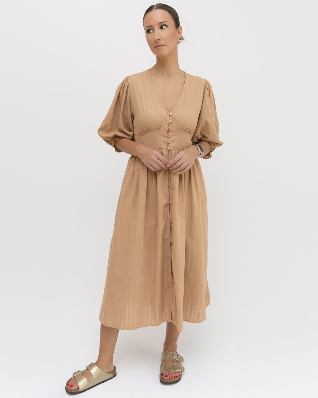 Armürlü Dokulu Elbise | 02