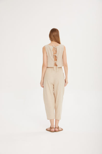 Sırt Bağcıklı Crop Üst