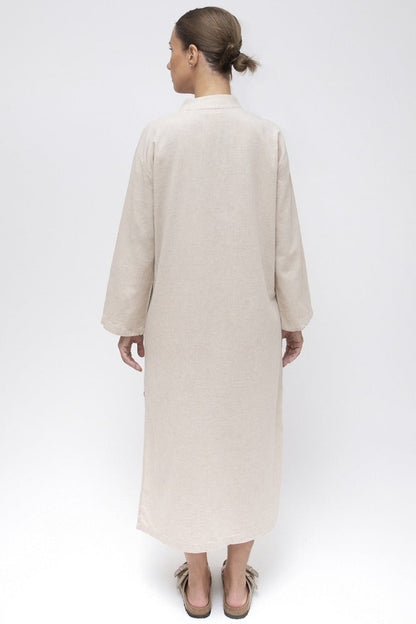 Keten Kaftan Elbise